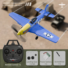 Load image into Gallery viewer, New P51 Mustang RC Plane 2.4G 4CH 6 Axis 410MM Wingspan Foam  Fighter One Key Aerobatic RTF Aircraft Glider Toys Gifts

