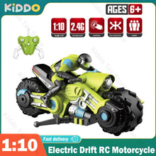 Load image into Gallery viewer, 1:10 RC Motorcycle 2.4G High Speed Remote Control Stunt Racing Drift Vehicle with Light Car Model Boys Game Toys Christmas Gifts
