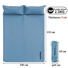 Load image into Gallery viewer, Naturehike Double Inflatable Mattress With Built-in Pillow Pump Outdoor Sleeping Pad Camping Air Mat for Travel Backpacking Mat
