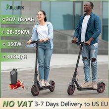 Load image into Gallery viewer, 350W Electric Scooter for Adults 36V 10.4Ah Battery 30km/h Max Speed Folding EScooter 8.5 inch Solid Tires Electric Kick Scooter
