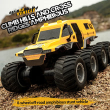 Load image into Gallery viewer, ﻿ JJRC Q137 8x8 2.4G Remote Control Car 8wd Off-road Amphibious Stunt Vehicle 8-Wheel Speed Racing Truck Waterproof Crawler Toys
