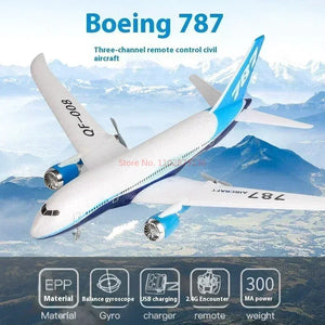 RC Boeing 787 Glider Qf008 2.4G Electric Remote Control Plane