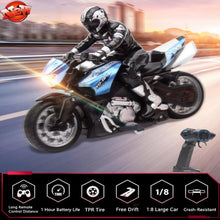 Load image into Gallery viewer, 2.4G High radio controlled RC Motorcycle Speed  Stunt
