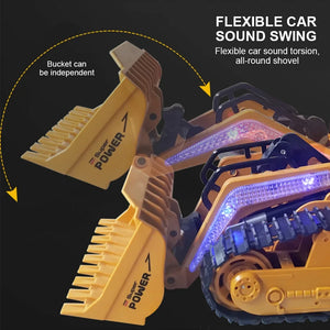 1:16 Rc Bulldozer Dump Trucks Excavator Toy for Kids Children