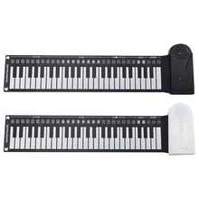 Load image into Gallery viewer, Flexible Roll Up Piano Keyboard Educational Electronic Digital Music Piano Keyboard 49 Keys Foldable Hand Roll Piano Portable
