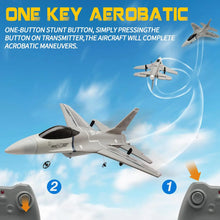 Load image into Gallery viewer, F16 RC Plane 3 Channel 6-Axis Gyro 2.4GHz Radio Controlled Hobby Glider Jet Aircraft EPP Foam Airplane for Kids &amp; Beginners
