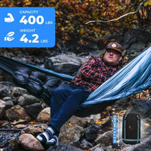Load image into Gallery viewer, Outdoor hammock, down with integrated sleeping bag, suitable for outdoor camping, hiking, outdoor garden, hammock
