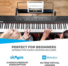 Load image into Gallery viewer, Recital – 88 Key Digital Piano Keyboard with Semi Weighted Keys, 2x20W Speakers, 5 Voices,
