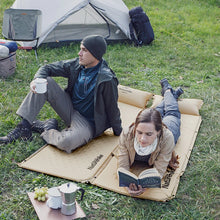 Load image into Gallery viewer, Naturehike Outdoor Sleeping Mat With Pillow Inflatable Tent Sleeping Pad Camping Foldable Portable Splicing Picnic Sleeping Mat
