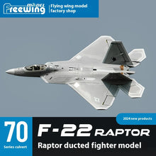 Load image into Gallery viewer, Freewing Flying Wing Model 70mm F-22 Raptor American "Raptor" Channel Fifth Generation Fighter Model Aircraft Toy Model
