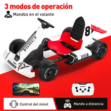 Load image into Gallery viewer, HONEYWHALE Go electric Kart for children with adjustable seat, remote Control mode, maximum speed 7 km/h, child electric car mounted with Led light and music, child electric scooter, free shipping
