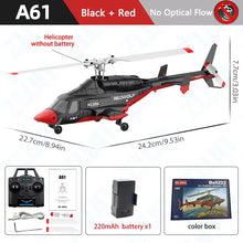 Load image into Gallery viewer, A61 RC Helicopter 2.4G 6-Aixs Gyroscope 4CH Altitude Hold Optical Flow Remote Control Helicopter Toys For Kid Adult
