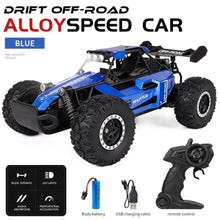 Load image into Gallery viewer, 1:16 RC Car Alloy High-speed 20KM/h Climbing Off-road 2.4G rock
