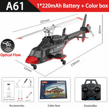 Load image into Gallery viewer, RC ERA Helicopter A61 2.4G 6-Aixs Gyroscope 4CH Altitude Hold Optical Flow Positioning Hovering Remote Control Helicopter Toy
