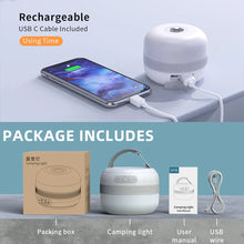 Load image into Gallery viewer, LV10 Outdoor LED Camping Flashlight 230 Hours Rechargeable Camping Lantern with Magnet Lighting Fixture Portable Emergency Light

