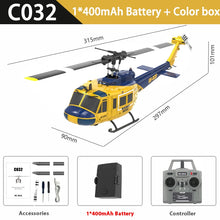 Load image into Gallery viewer, RC ERA UH-1 Huey 2.4G Remote Control Helicopter 6-CH 6-axis Gyroscope One-Key Inverted Aerobatic Intelligent RC Aircraft Model
