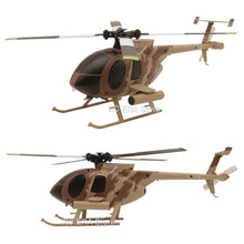 Load image into Gallery viewer, RC ERA C184 MD500 Scale 4CH Flybarless Optical Flow Gyro Stabilized RC Helicopter Remote Control Toys - Sand Yellow Livery
