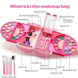 60 Pcs Little Girls Princess Toys  Cosmetic Beauty Makeup Set