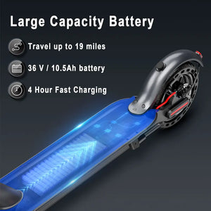 ES80 Electric Scooter 350W 19MPH APP Smart Adult Scooter 21Miles Range Shock Absorbing Anti-skid Folding M365 Kick Scooter