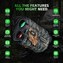 Load image into Gallery viewer, Hawkray Hunting rangefinder 1200 yards Golf rangefinder, fishing, outdoor IP54
