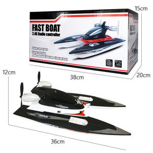 2.4g Rc Boat Sailboat Model Rechargeable  Off-water Protection