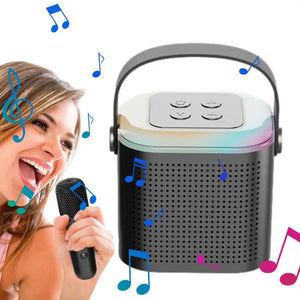 Speaker With Microphone Set Karaoke Mics Speaker Machine Karaoke Microphone Karaoke Machine Karaoke Speaker For Travel Birthday