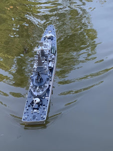 Remote Controlled Warship Battleship  Lakes Pools Rivers Exhibits