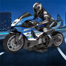 Load image into Gallery viewer, 1:10 RC Motorcycle 4CH Electric Motor High Speed Remote Control Racing Motorcycle Drift Car Model Boy Xmas Gifts for Children
