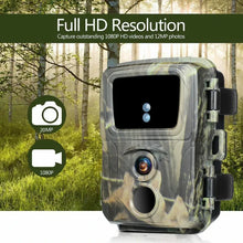 Load image into Gallery viewer, 2PCS Mini600 Mini Trail Hunting Camera 20MP 1080P Wildlife Animal Hunter Cameras Night Vision Photo Traps Surveillance Tracking
