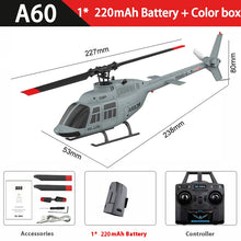 Load image into Gallery viewer, RC ERA A60 Rc Plane Helicopter 2.4G 6-Aixs Gyroscope 6ch Altitude Hold Optical Flow Bell 206 Mini Remote Control Helicopter Toys
