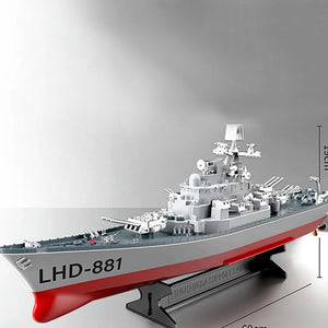 RC Battleship Model Large Warship Model Toy Gift