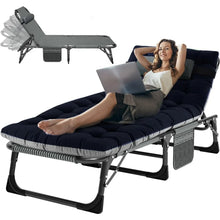 Load image into Gallery viewer, Camping Cots Camping Crib for Adults, Heavy Duty 3-in-1 Rush Overnight Bed with Mattress Tote Bag, Home Office Vacation
