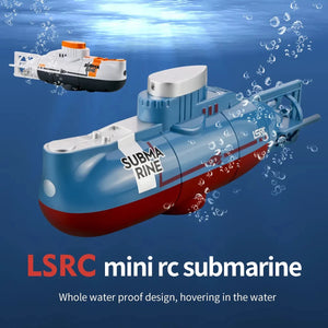 Mini RC Submarine Model Electric Boat High Speed Waterproof