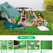 Load image into Gallery viewer, Sleeping Pad, Ultralight Inflatable Sleeping Pad for Camping, Built-in Pump, Ultimate for Camping, Hiking - Airpad, Carry
