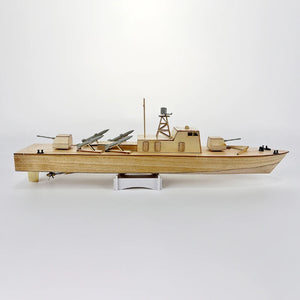 RC Missile Boat Model D-42 Wooden Kit Electric Self-propelled Model