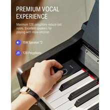 Load image into Gallery viewer, Digital Piano, 88 Key Weighted Piano Keyboard for Beginner/Professional W/Three Pedals, Supports U-disk Music Playing
