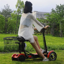 Load image into Gallery viewer, 4 Wheel Mobility Scooters For Seniros Folding 36V 500W Dual Motor Electric Scooter For Aldutos With Child Seats Three Speeds
