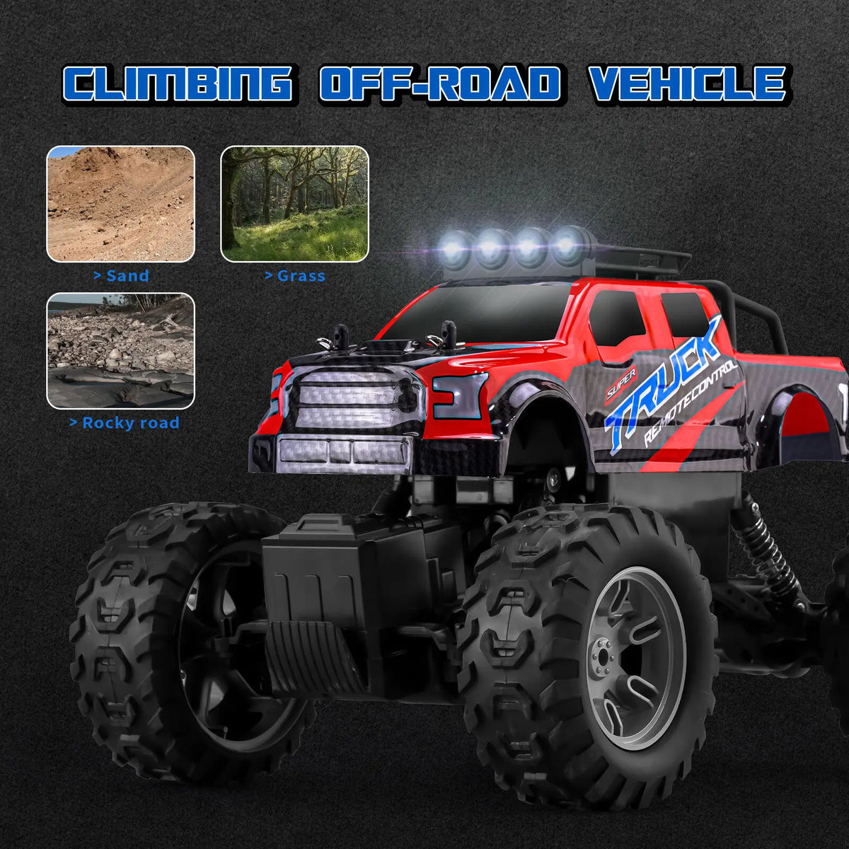 Monster RC Truck 2.4GHz 4WD Intelligent All Terrain – Crazy RC Toys