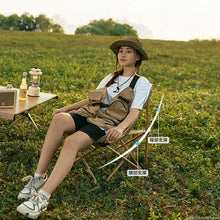 Load image into Gallery viewer, New Outdoor Folding Chair Stable And Portable Backrest Fishing Director Chair Beach Lounge Chair Camping Moon
