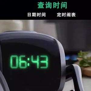 Ai Robot Machine Weather Alarm Clock 1080p Robots Desktop Ai Pets Toys