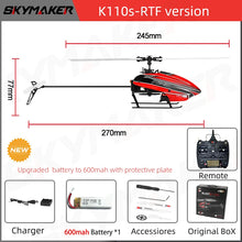 Load image into Gallery viewer, Wltoys XK K110s RC Helicopter BNF 2.4G 6CH 3D 6G System Brushless Motor RC Quadcopter Remote Control Drone Toys For Kids Gifts

