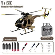 Load image into Gallery viewer, In Stock Rc Era New 1:28 C189 Bird Rc Helicopter Tusk Md500 Dual Brushless Simulation Model 6-axis Gyro Simulation Model Toys
