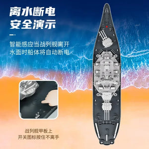 Remote Control Battleship  Large  Electric Simulation Battle Game