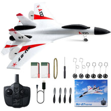 Load image into Gallery viewer, SucceBuy SU27 RC Plane 2.4G  Remote Control Flying Model Glider Airplane with 2 Batteries Aircraft Foam Toys for Children Gifts
