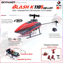 Load image into Gallery viewer, Wltoys XK K110s RC Helicopter BNF 2.4G 6CH 3D 6G System Brushless Motor RC Quadcopter Remote Control Drone Toys For Kids Gifts
