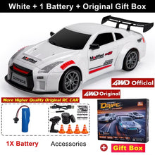 Load image into Gallery viewer, 4WD RC Drift Car With LED Light 2.4G Radio 20KM/h High Speed Remote Control Racing Cars Vehicle Model Toy Gift for Boy Girl Kid
