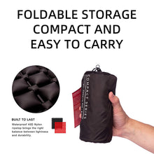 Load image into Gallery viewer, Camping Sleeping Pad Folding Inflatable Sleeping Mat Ultralight Camp Air Mattress With Foot Pump For Camping Accessories

