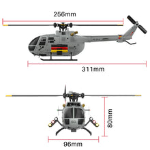 Load image into Gallery viewer, RC ERA C186S BO105 Helicopter Brushless 4CH Airplane 1/48 Optical Flow Positioning 6-Axis Gyro Three-speed Adjustment Helicopter

