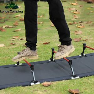 Lohascamping Outdoor Ultralight Folding Camping Bed Portable Folding Bed Backpacking Cot Travel Sleeping Cot Load within 150kg