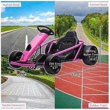 Load image into Gallery viewer, 24V Go Kart, 300W*2 Extra Powerful Motors, 9Ah Large Battery 8MPH High Speed Drifting with Music, Horn,Max Load 175lbs Outdoor
